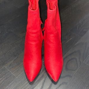 Only Worn Once!! Red BCBGeneration Booties